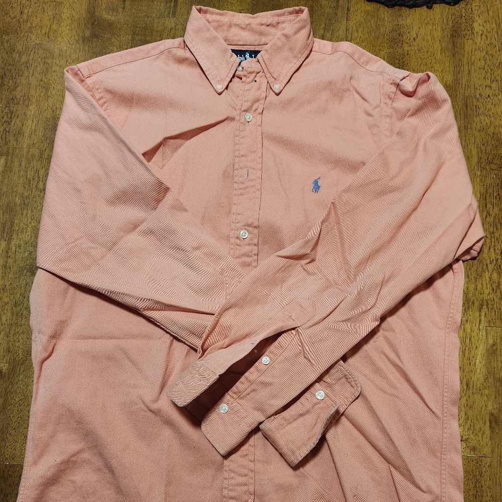 Polo by Ralph Lauren Salmon Button Down Dress Shirt
